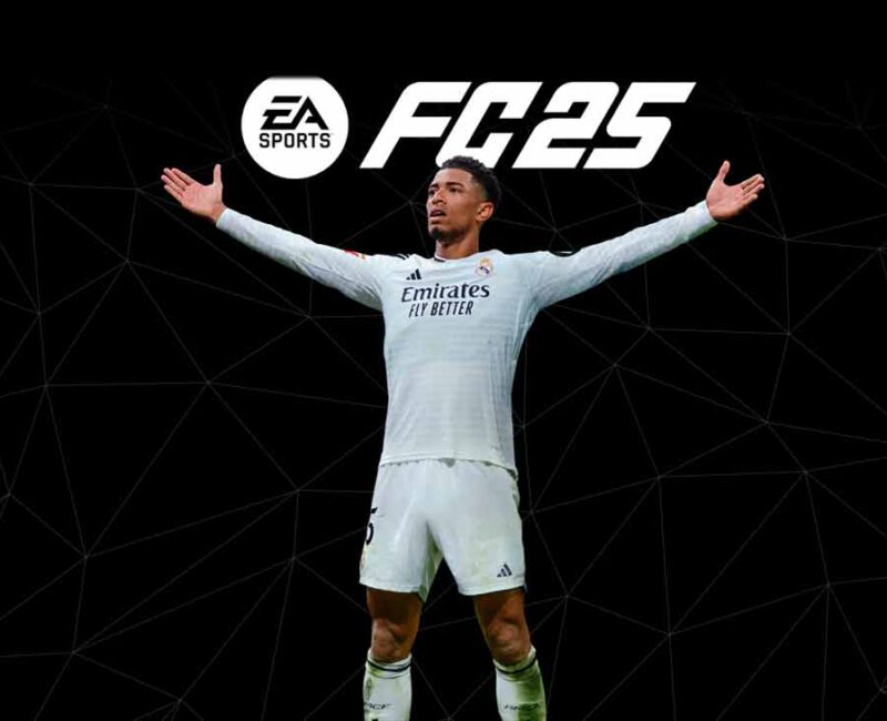 a person holding a white box